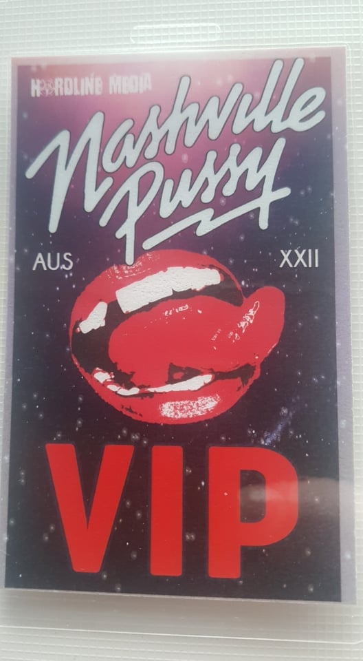 Image of NASHVILLE PUSSY - Aussie Tour 2022 VIP Laminate