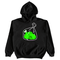 TKIL "Turkey Bag BIG Logo" Green - Black Hoodie