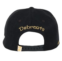 Image 4 of GRASSROOTS DABROOTS CLOUDS BLACK SNAPBACK HAT 