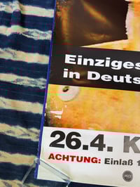 Image 2 of Original 1995 German Radiohead 'The Bends' tour poster.