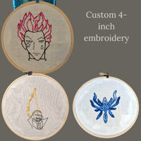 Custom 4-inch embroidery