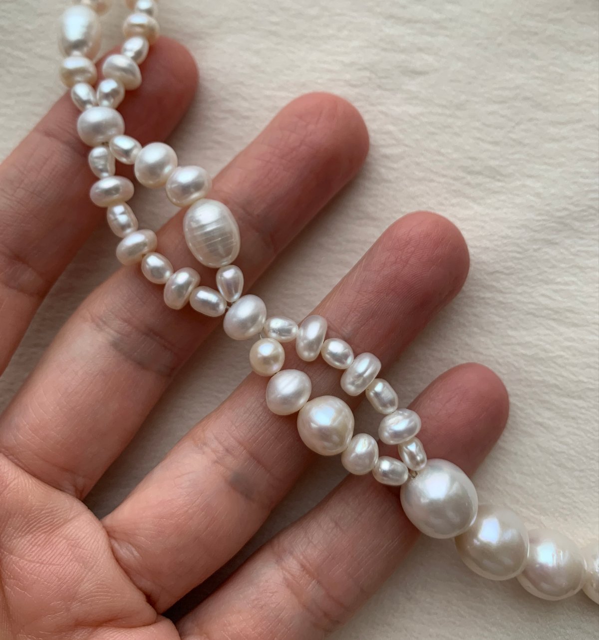 Image of Natural freshwater pearls necklace