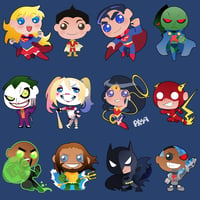 STICKER SET- DC UNIVERSE 