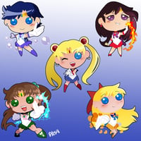 STICKER SET- PRETTY SOLDIER SAILOR MOON 