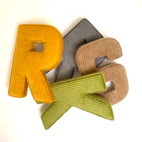 Image 3 of CORDUROY FABRIC LETTERS 