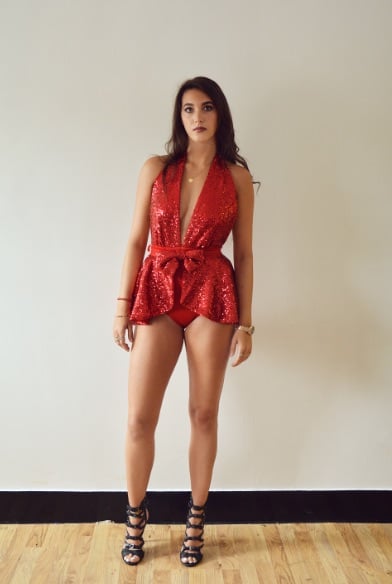 Image of Red Scouse Swimsuit