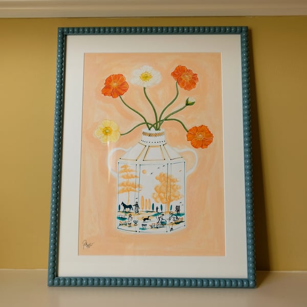 Image of Original Painting - The Tulip Harvest Romantic Vase