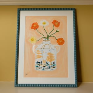 Image of Original Painting - The Tulip Harvest Romantic Vase