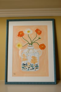 Image 3 of Original Painting - The Tulip Harvest Romantic Vase