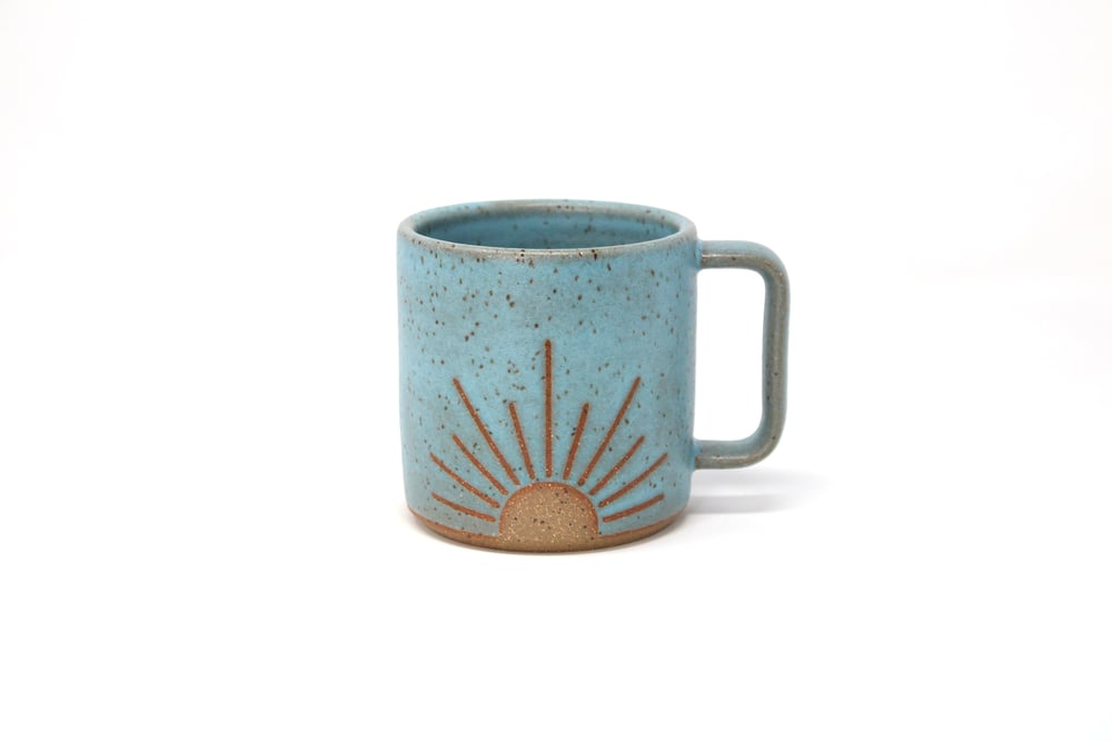 Image of Sunrise Mug - Skyblue, Speckled Clay