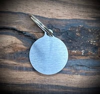 1" circle keychain