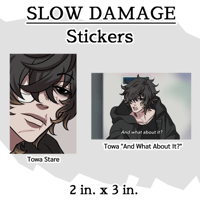 Image 1 of Slow Damage - Stickers