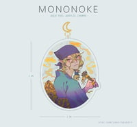 Image 1 of Mononoke / Gold Embossed Acrylic Charm