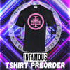 INFAMOUS t-shirt pink on black