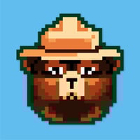 Image 1 of  Smokey Bear Pixel Sticker