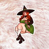 Green Witch Sticker