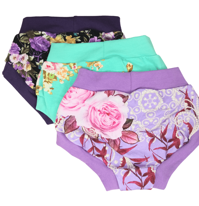 Multi Color Floral Panties - Set of 3