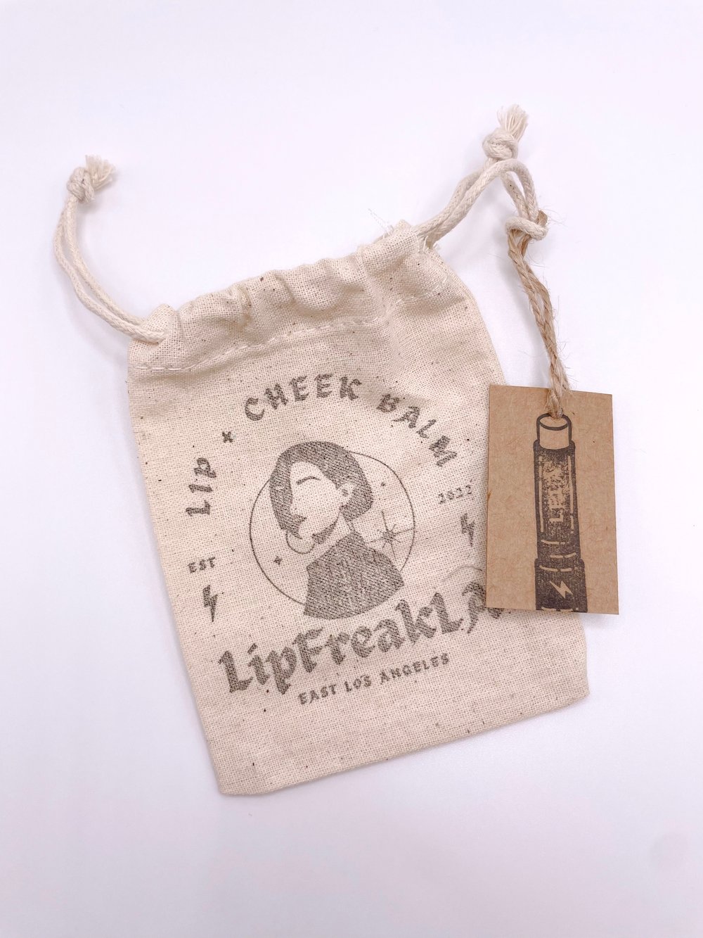 "LFLA" Cotton Drawstring Bag