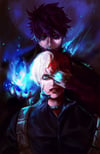 Dabi and Shouto Todoroki