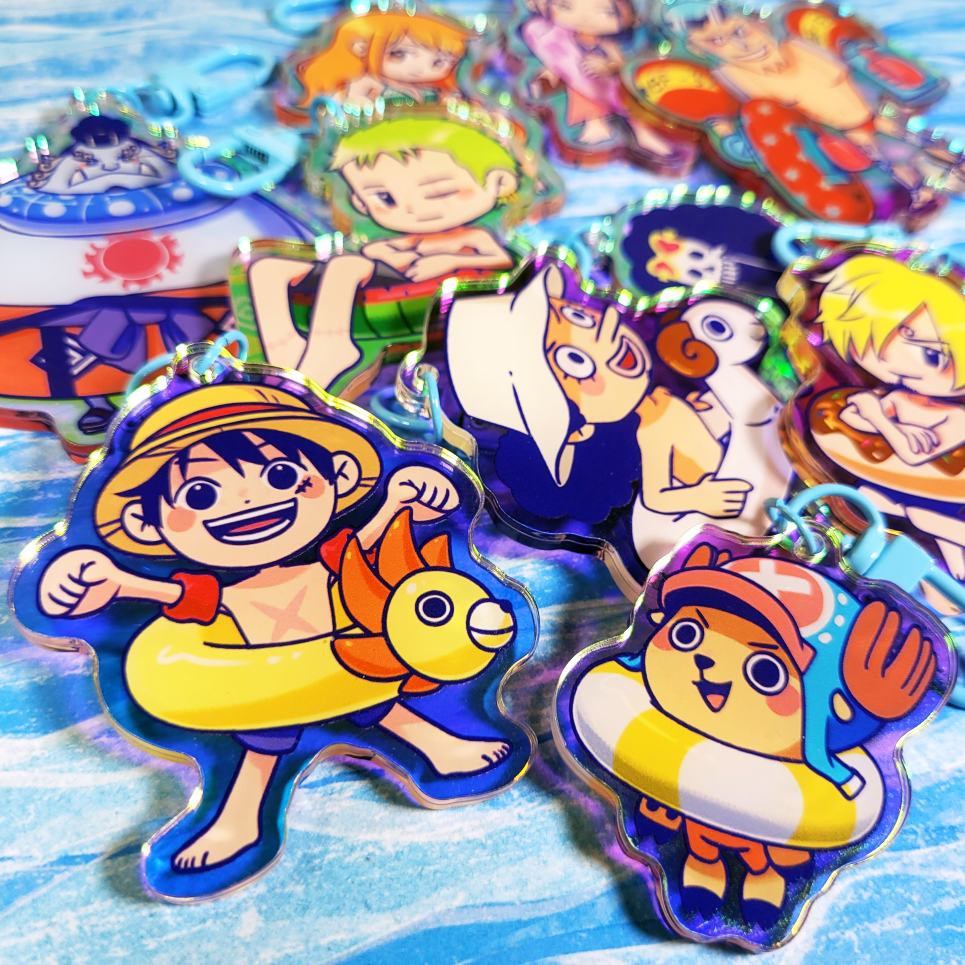 Image of One Piece Summer Keychains