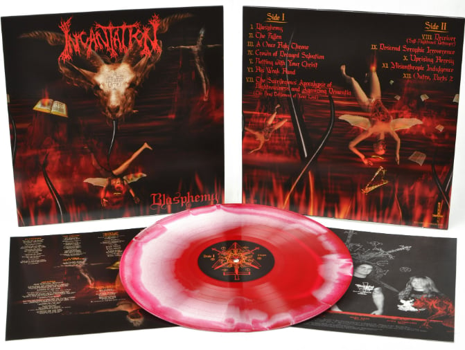 INCANTATION - BLASPHEMY (RED BONE SWIRL VINYL) NEW VARIANT !!!