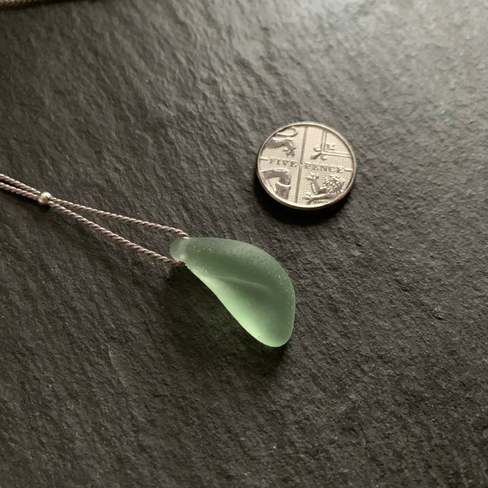 Image of Green sea glass necklace - Sole Bay, Suffolk