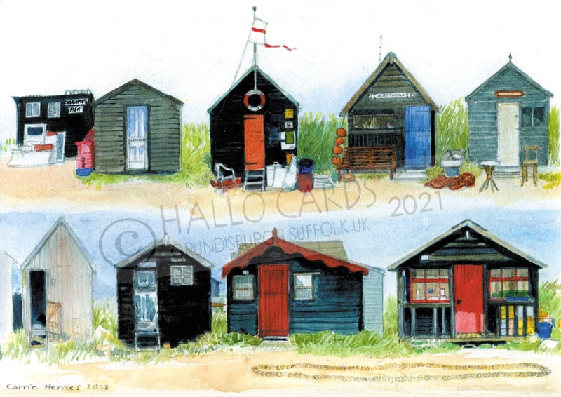 Image of Fishermen's Huts - Southwold - Suffolk -HL094