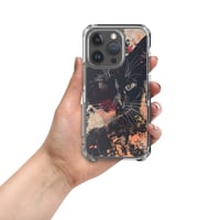 Image 11 of Beautiful Black Cat Face Splatter Painting Clear Case for iPhone®