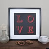 Framed LOVE picture - Sample Sale
