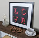 Framed LOVE picture - Sample Sale