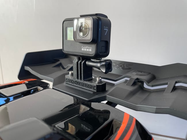 Traxxas XRT GoPro Mount FOR REAR WING GO PRO HERO 3 4 5 6 7 8 9 XTR 2