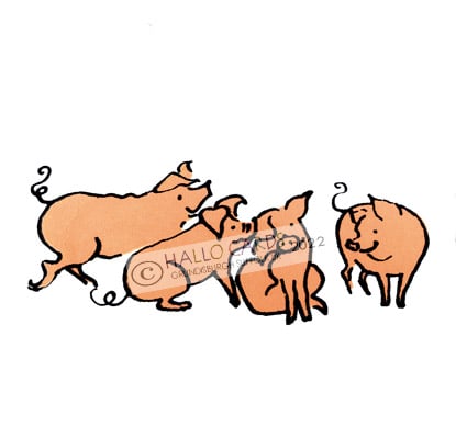 Image of Four Little Piglets-HM15