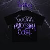 T-Shirt [Work And Stay Cosy] - Purple Gradient