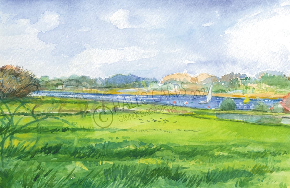 Image of The River Deben - Suffolk -HL186