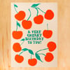 Cherry Birthday Greeting Card