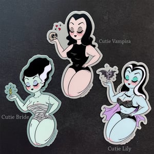 Cuties Ghouls 4" Matte Stickers