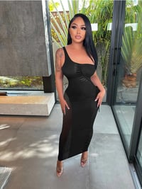 Image 1 of Sleeveless Cutout Dress