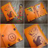 Beast Gohan Leather Bifold and Keychain combo