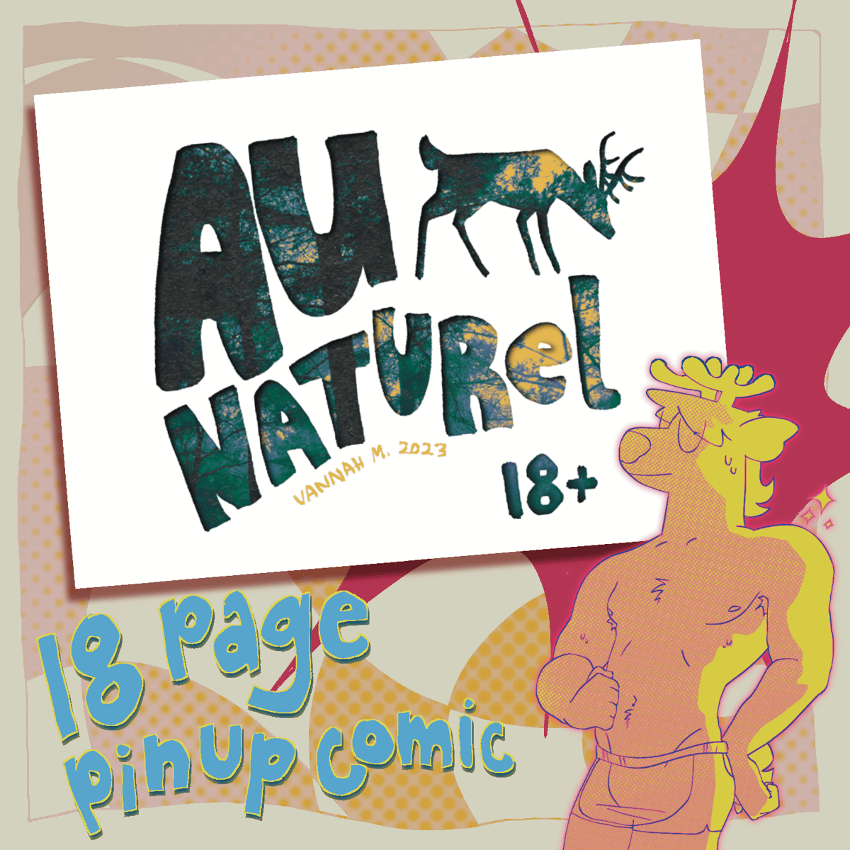 AU NATUREL 18+ pinup comic zine sabanasmiles