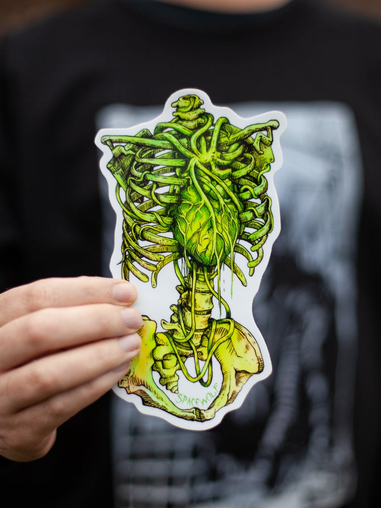 Image of "Toxic Heart" Jumbo Holographic Sticker