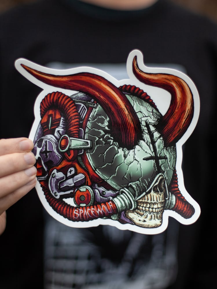 Image of "Devilnaut" Super Mega Giant Vinyl Sticker