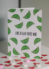 Lime So Glad Card