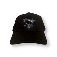 Image 1 of Teal Lightning Shark SnapBack 