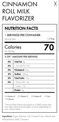 Image 2 of Cinnamon Roll Milk Flavorizer