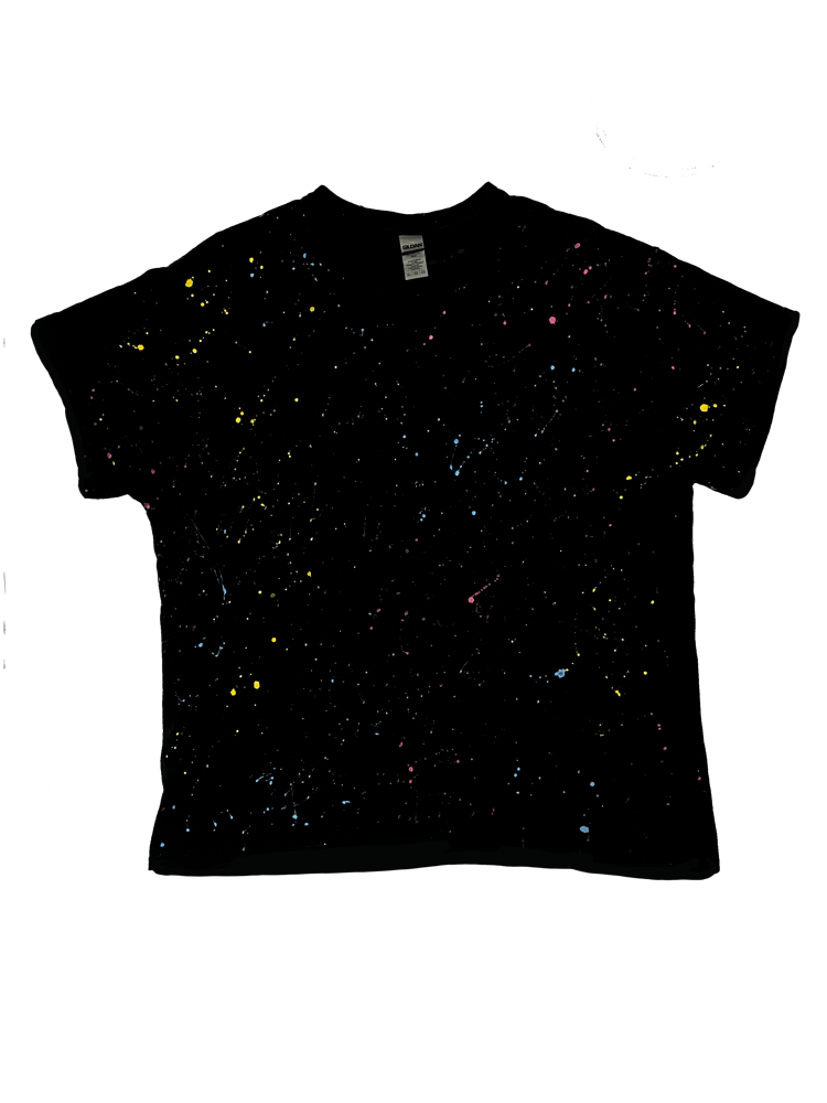 Image of “CYMK GRUNGE SPLATTER ” SMYHF Hand Painted T-shirt 