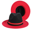 “Simply Smooth” Red/Black Fedora 