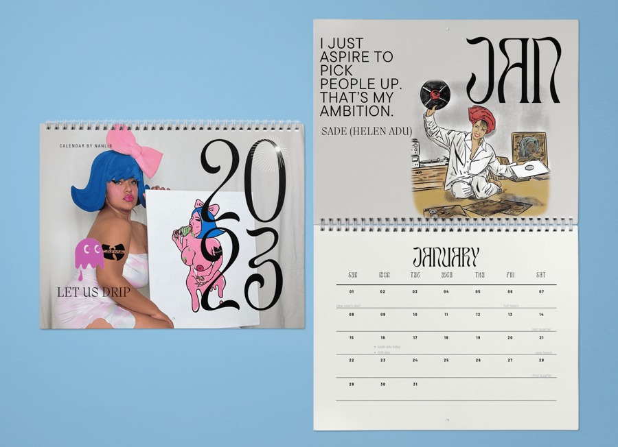 Image of 2023 Calendar Drip by Nanlib 