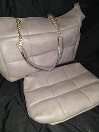 Image 2 of 2N1 GREY TOTE PURSE