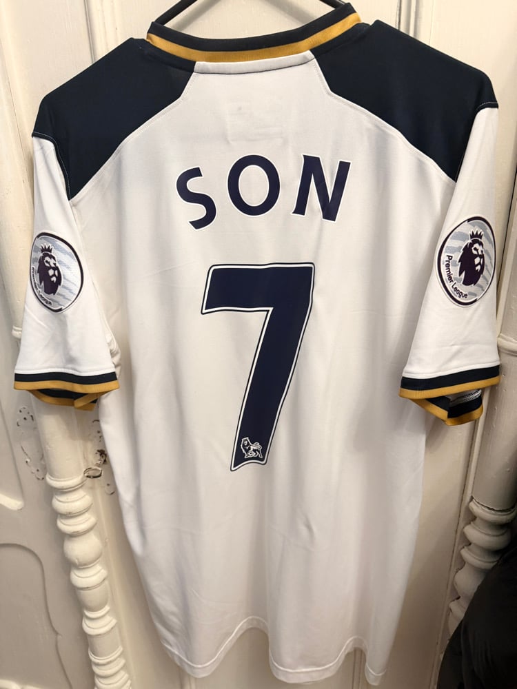Image of Tottenham Hotspur “SON 7” 2016/17 Home Shirt + PL patches (M)