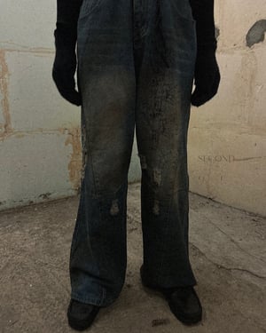 Image of ÒLĮNE - Distòry Jeans (Washed Blue)